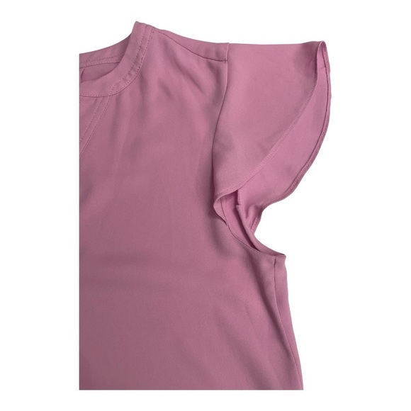 J. Crew V Neck Flutter Sleeve
Lilac Blouse Size 2 Short Sleeve Purple - Picture 3 of 8